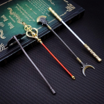 4 tk/partii Black Myth WuKong Weapon v&otilde;tmehoidja Teekond l&auml;&auml;nde V&otilde;tmehoidjad meestele M&auml;ngutarvikud V&otilde;tmehoidja Llaveros 15cm