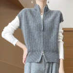 Naiste ka&scaron;miirkardigan Qinghe ka&scaron;miir 30% ka&scaron;miir 70% vill s&uuml;gis-talvine ka&scaron;miirkardigan pehme ja soe XXL hall v&auml;rv