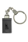 Schipperke, Little Black Devil, Little Captain - Crystal key ring with dog photo, illuminated key ring, unique gift by Art-Dog brand