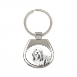 Bearded Collie, Highland Collie, Mountain Collie - keychain with a dog, keychain with a print, personalized pendant from the Art-Dog brand
