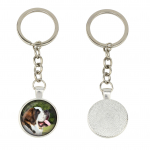 St. Bernard, Saint Bernard, Alpine Mastiff, Bernhardiner - keychain in a box, own photo, keychain pendant from Art-Dog brand