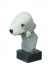 Bedlington Terrier, Rothbury Terrier, Rodbery Terrier - painted figurine, statue, figure, made by the artist, brand Art-Dog