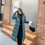 Talvised puuvillased jakid Naiste riided Pikad parkad &otilde;hukesed kapuutsiga soojad talvemantlid Naiste mustad mantlid XXL