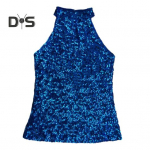 Naiste &uuml;laosa, l&auml;ikiva litriga, varrukateta p&auml;itseteta kaelaga, Slim Fit pullover, &uuml;hev&auml;rviline Stage Performance Club Dance Tank Top Vest h&otilde;be