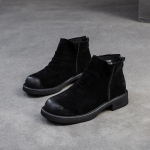 Johnature Matid nahast Chelsea saapad commuter veisenahast l&uuml;hikesed saapad Mitmek&uuml;lgsed naiste kingad 35 must