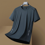 Kiiresti kuivav l&uuml;hikeste varrukatega T-s&auml;rk Meeste suvine &otilde;huke lahtine suur poolvarrukatega hingav vabaaja spordi T-s&auml;rk Top L