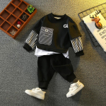 Moodsad lasteriided kevadpoiste kampsun, kost&uuml;&uuml;m uus vale kaheosaline ilus praetud t&auml;nava keskmine ja suur laste sport kaheosaline komplekt 150cm