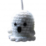 Ghost-auto interj&ouml;&ouml;r rippuv ornament H&auml;gune kummitus tahavaate peegel Aksessuaarid Armas kiikuv kott Rahakott Amulett Peosoovid Kingitused