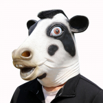 Lehma mask Halloweeni pidustusteks ja Cosplay &uuml;ritusteks Black White