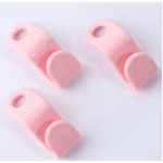 Mini riidenagi &uuml;henduskonksud plastikust kaskaadkorraatori nagi ruumi kokkuhoid kapi jaoks 10pcs roosa