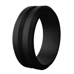 V-kujuline Beveled Edge meeste silikoonr&otilde;ngas v&auml;lispordispordiks 10 must