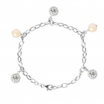 LOVA LOLA VAN DER KEEN - Bracelet - Joaillerie Prestige - V&eacute;ritable Perle de Culture d'Eau Douce - Argent Massif 925 Milli&egrave;mes - Bij