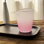 Teetassid Roosa kristallist klaasist teetasside komplekt Jaapani tee Tureen Sake klaasist T&uuml;drukutele S&uuml;nnip&auml;evakingid Kingitused 55 ml