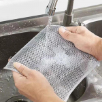 Terasest traadist n&otilde;udelapp Mittenakkuva &otilde;liga salvr&auml;tikud K&ouml;&ouml;gipliit potid Pannid N&otilde;ud Kohviplekid Puhastuslapid N&otilde;udelapid 20*20cm