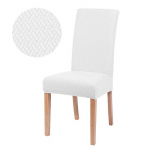 Žakaarmustriline toolikate s&ouml;&ouml;gituppa, veniv žakaarmustriline s&ouml;&ouml;gitooli kate, slipcover, elastne spandeksist k&ouml;&ouml;gitooli kate hallikas-pruun