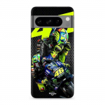 Coque - MANIACASE - Google Pixel 8a Pro - Souple - Noir - Valentino Rossi Logo Motogp monster