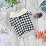 S&uuml;gis-talvine lemmikloomade l&uuml;hike ruuduline krae top vabaaja soe jope koertele kaelarihma riided koertele j&otilde;uluriided koerariided v&auml;ikestele koertele XS