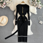 Naiste Kleit S&uuml;gis Talv Elegantne Soonikkoes Pikk Pliiatskleit V&ouml;&ouml;ga Kontori Daam Bodycon Kampsunkleit One Size must
