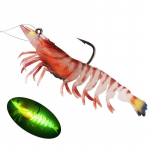 Elutruu Big Shrimp Crayfish Shad Swimbait Lures Bait Fishing punane