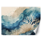 Tapeet Meri akvarellabstraktsioon 100x70 sinine