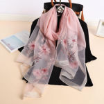 Elegantne lilledega tikitud sall - hingav, soe ja tuulekindel naistele | Ideaalne igap&auml;evaseks kandmiseks ja reisifotograafiaks 180*70cm roosa