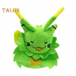 Pehme kassinukk Karvane tulnukass, t&auml;idisega pl&uuml;&uuml;sid Nukk M&auml;nguasi Roheline kassim&auml;ng Cosplay figuurid s&otilde;pradele Lastele f&auml;nnidele kingitus