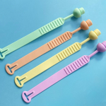 Silikoonist tualettruumi kaane k&auml;epide &ndash; sanitaar, m&auml;&auml;rdumisvastased k&auml;ed, armas tarvik 1 piece heleroosa v&auml;rv