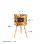 P&otilde;hjamaade lilleriiuli imitatsioon rotangist lillepott Kootud lillekorv eemaldatavate jalgadega Taimealuse korv Aia kodukaunistus