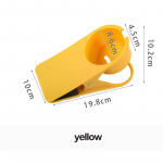 Loominguline kohvijoogi tassihoidja laua k&uuml;lg veetassi riiul Kontori lauaarvuti laud Fikseeritud tassihoidja laua hoiuklamber kollane