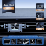 Auto telefoni hoidik iminapaga, konksu ja &otilde;hu v&auml;ljalaskeavaga &ndash; loomingulised gravitatsioonitarvikud navigatsiooniks. Air outlet + barb must