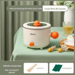 Mini elektripliit: Mittekleepuv pott &uuml;hiselamus k&uuml;psetamiseks, praadimiseks ja nuudliteks &ndash; &uuml;hildub &Uuml;hendkuningriigi ja EL-i standarditega. mechanical single pot, 220V UK oranž