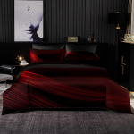 Luksuslik pehme voodipesukomplekt lilla optilise teibi mustriga tekikott tekikate Padjap&uuml;&uuml;r Romantiline eurokomplekt King Queen-suurusele US Twin173x218cm
