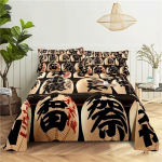 Jaapani stiilis 0,91,21,51,82,0m Mood Digitaaltr&uuml;kk Pol&uuml;ester Voodi Lame Leht Padjap&uuml;&uuml;riga Naise Voodipesukomplekt 70x133cm 2pcs