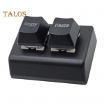 Miniklaviatuur Ergonoomilise disainiga programmeeritavad kiirvahetusega l&uuml;litid Klaviatuur USB Juhtmega v&auml;rviline mehaaniline 2 klahviga klaviatuur