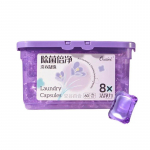 Pesupesemisvahendi kapslid Pesuhelmed pesemiseks 8-kordselt puhastava liilial&otilde;hnalise pesukapsliga Pesuvedelik Lily