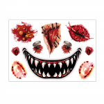 Halloweeni nahakleebised haavanaha kleebised simulatsiooninaha naha armiga naha nuga simulatsiooni veekindla naha kleebis One Size