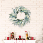 Simulated Leaf Lavender Wreath Front Door Decor Creative 55 cm Spring Flower