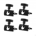 4 pieces Adapter Convert 5/8 Inch Stud To 17MM Long 1/4 Thread, Multi Functional Mount Bracket
