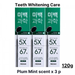 [MEDIAAN] Whitening Science hambapasta 100g *2 plum mint x 3