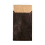 Sac d&eacute;co en papier - Cadeau - Friandises - Noir - 6 x 4,5 cm