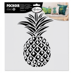 Pochoir textile - Aladine - Ananas - 28x28 cm - Customisation textile - Motif cr&eacute;atif