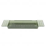 Vannialuse laud pikendatav &auml;ravoolu suure mahutavusega veekindel vanniriiul vannitoa jaoks heleroheline v&auml;rv