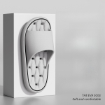 Naised, mees, vannitoasussid, suvised siseruumides kodus libisemiskindlad sussid EVA vanniga. 36-37 roheline