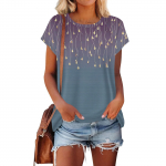 Naiste l&uuml;hikeste varrukatega T-s&auml;rgid &Uuml;mara kaelusega Armsad tuunikatopsid Lihtsad T-s&auml;rgid Pluusid Lahti istuv pullover L