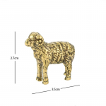 Massiivsest messingist v&auml;ikesed lambakujukesed Miniatuurid Kodukaunistused T&ouml;&ouml;laua kaunistused Tee Lemmikloomade kaunistused Antiik k&auml;sit&ouml;&ouml; Naljakad kingitused lastele