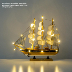 K&auml;sitsi valmistatud puidust purjekas mudel dekoratsioon &ndash; Sile purjetamine l&otilde;petamiskingitus Refer to option picture