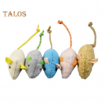 5 tk Plush Mouse Cat M&auml;nguasi Interaktiivne t&auml;idisega Hiire Kiisu N&auml;rimislelu Kassi Hammaste Puhastus Hiirte M&auml;nguasi Toakassidele 5pcs