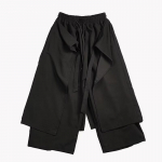 Unisex Retro Jaapani Lapit&ouml;&ouml; Drapeeritud P&uuml;ksid 3XL must