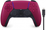 DualSense'i juhtmevaba kontrolleri Cosmic Red kontrolleri laadimiskaabel PS5 3m jaoks [ehtne toode] (CFI-ZCT1J02) [Amazon.co.jp boonus]