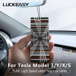 Tesla Model 3 mudeli Y mudeli X mudeli S auto interj&ouml;&ouml;ri tarvikute jaoks Plaid Fragrance Tablet &Otilde;huv&auml;rskendaja L&otilde;hna M3YXS-PLAID01 gray